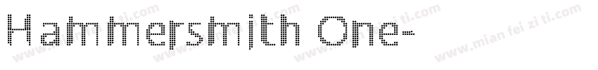Hammersmith One字体转换